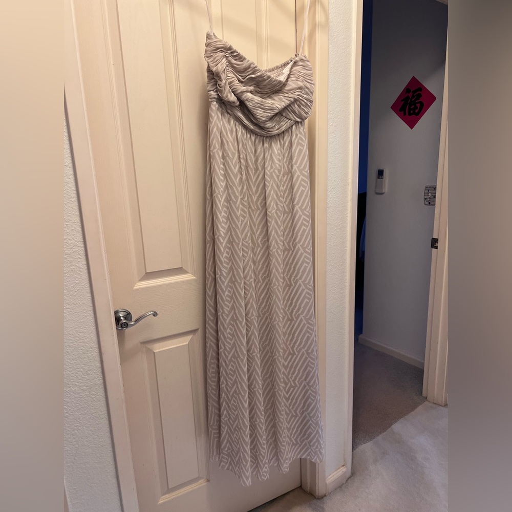 Armani Exchange Beige Textured Dress